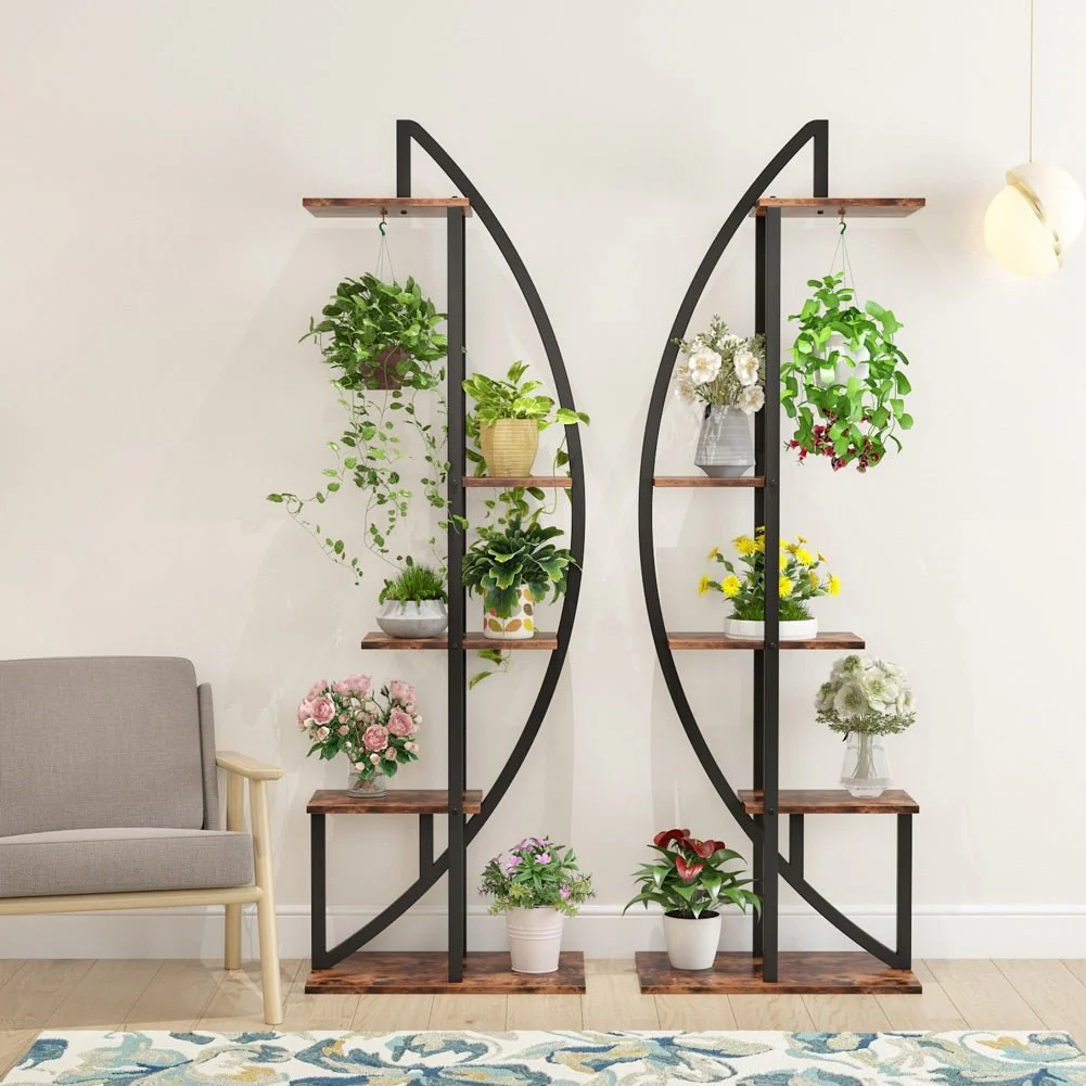 5-Tier Plant Stand Pack of 2, Multi-Layer Bonsai Flower Rack - Image 4