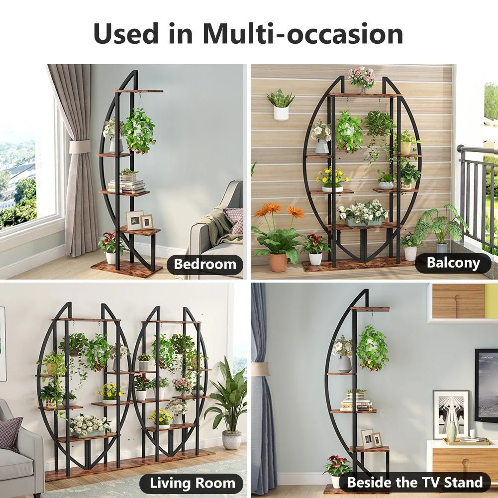 5-Tier Plant Stand Pack of 2, Multi-Layer Bonsai Flower Rack - Image 5