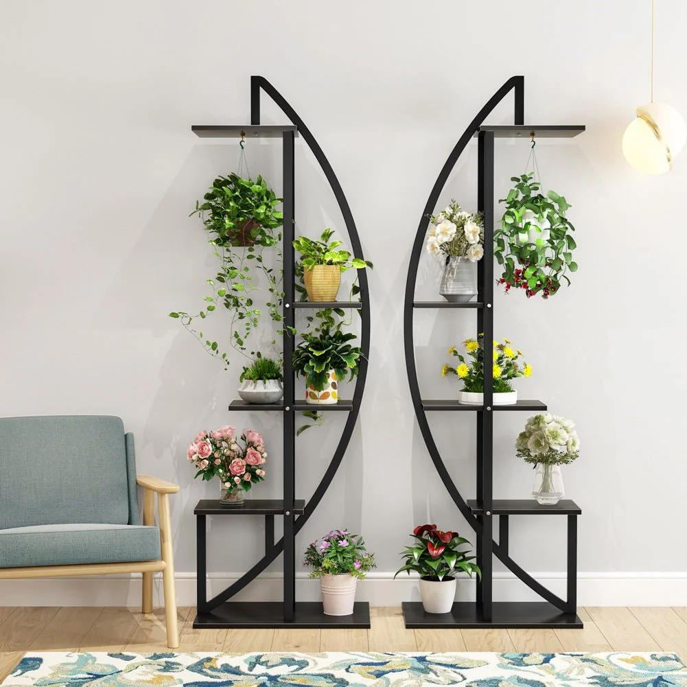 5-Tier Plant Stand Pack of 2, Multi-Layer Bonsai Flower Rack - Image 9