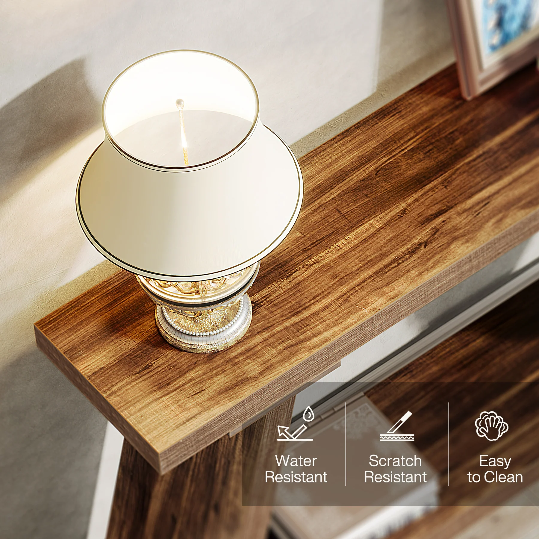 70.9" Console Table, Extra Long Sofa Table Behind Couch - Image 7