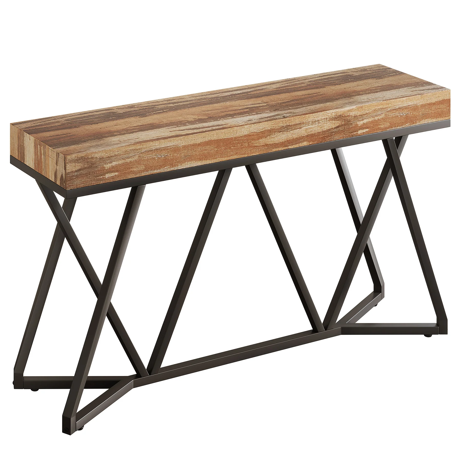 Farmhouse Console Table, 55" Sofa Table Wood Entryway Table - Image 10
