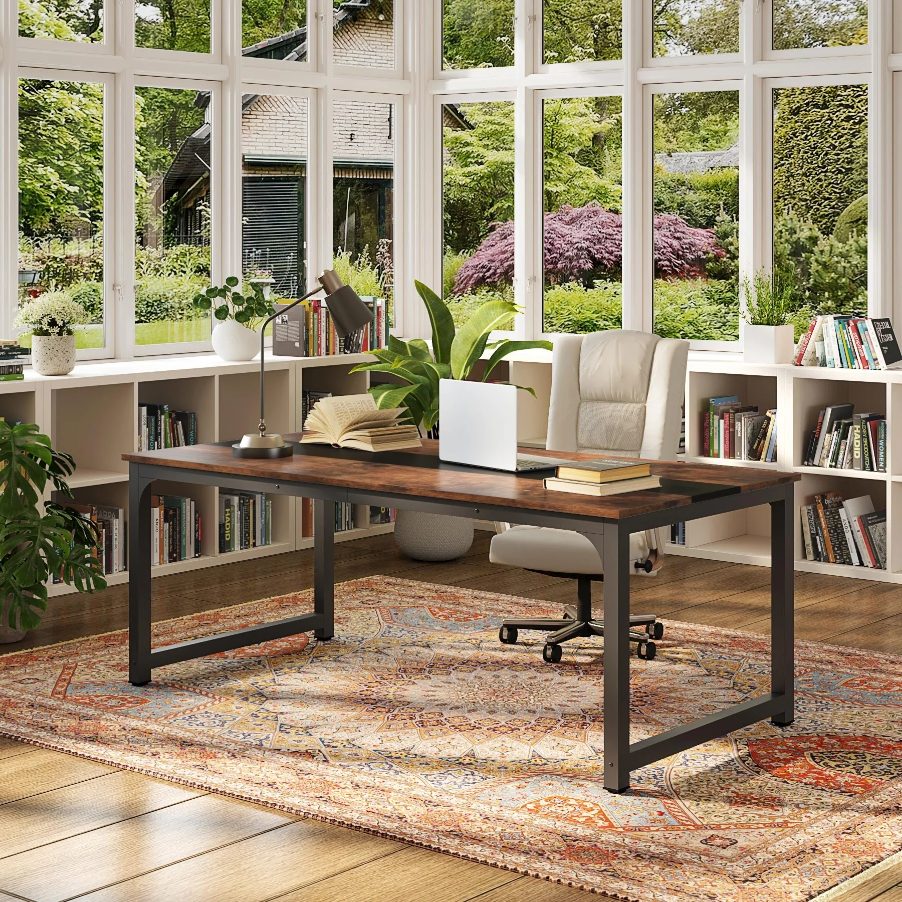 Simple Conference Table, Rectangular Meeting Table Computer Desk - Image 18