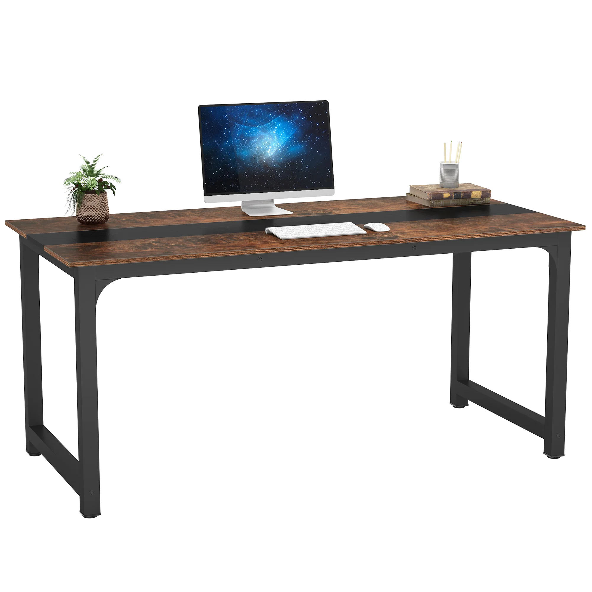 Simple Conference Table, Rectangular Meeting Table Computer Desk - Image 19