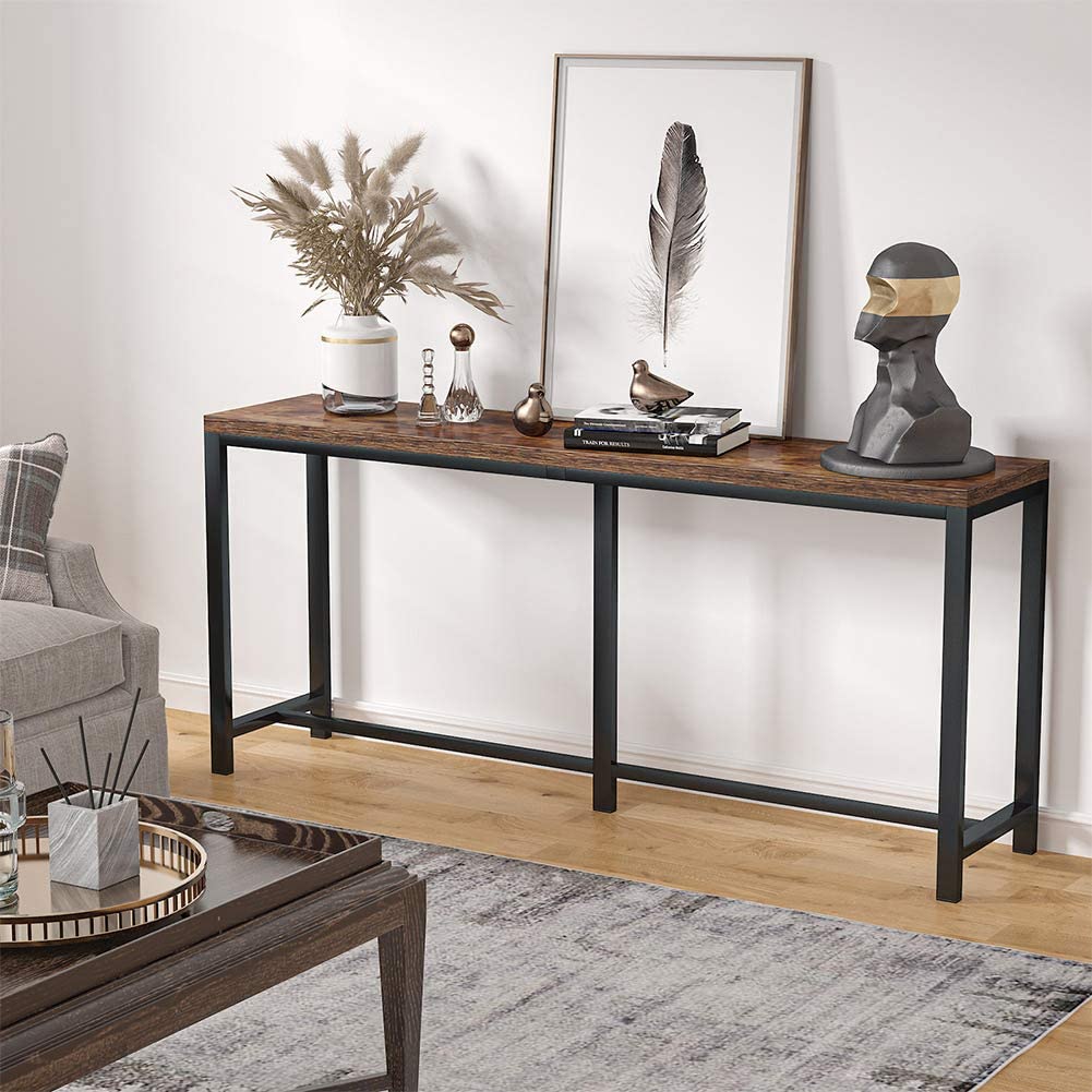 Narrow Console Table, 70.9" Extra Long Sofa Table Hallway Table - Image 3