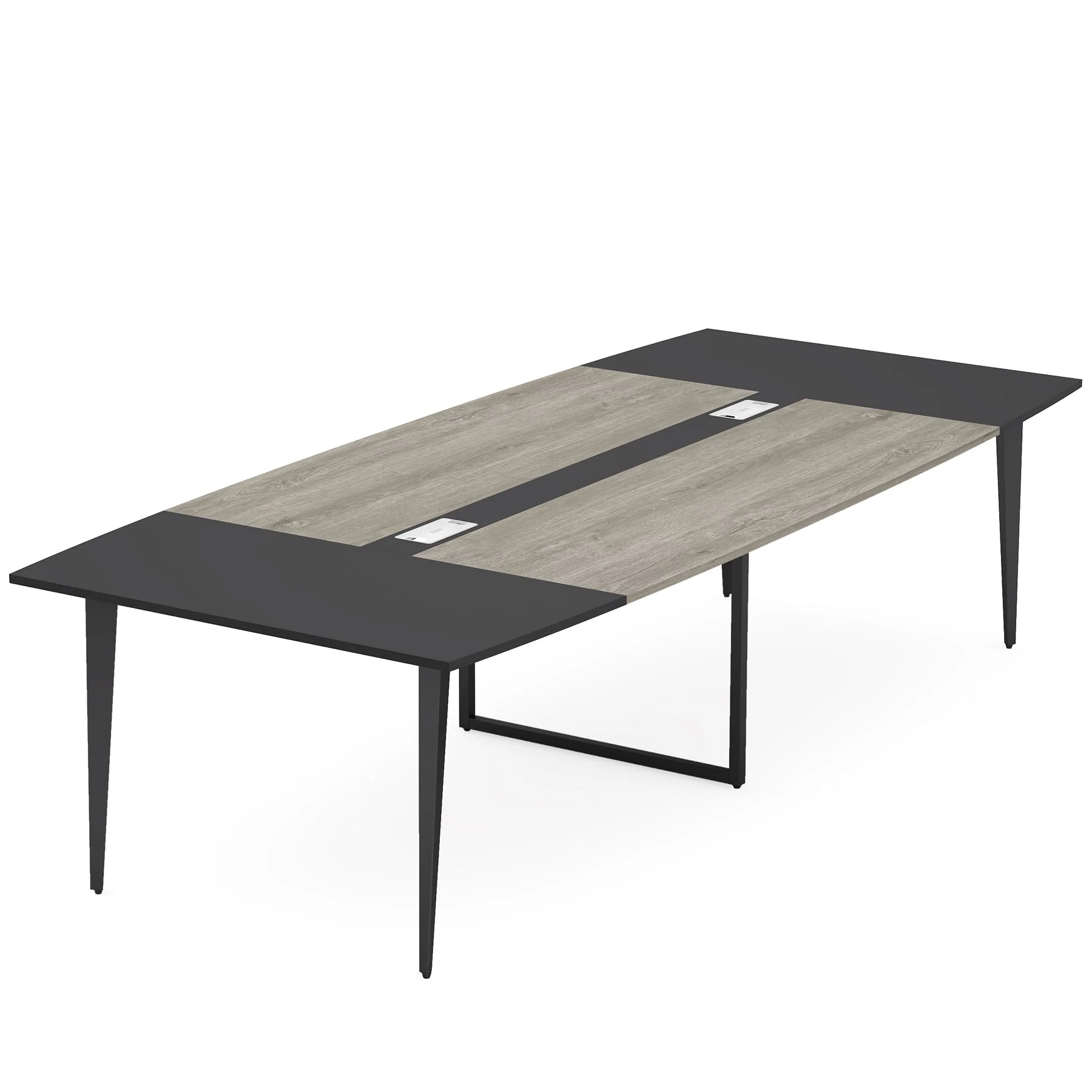 6FT / 8FT Conference Table, Modern Boat Shaped Meeting Table - Image 11