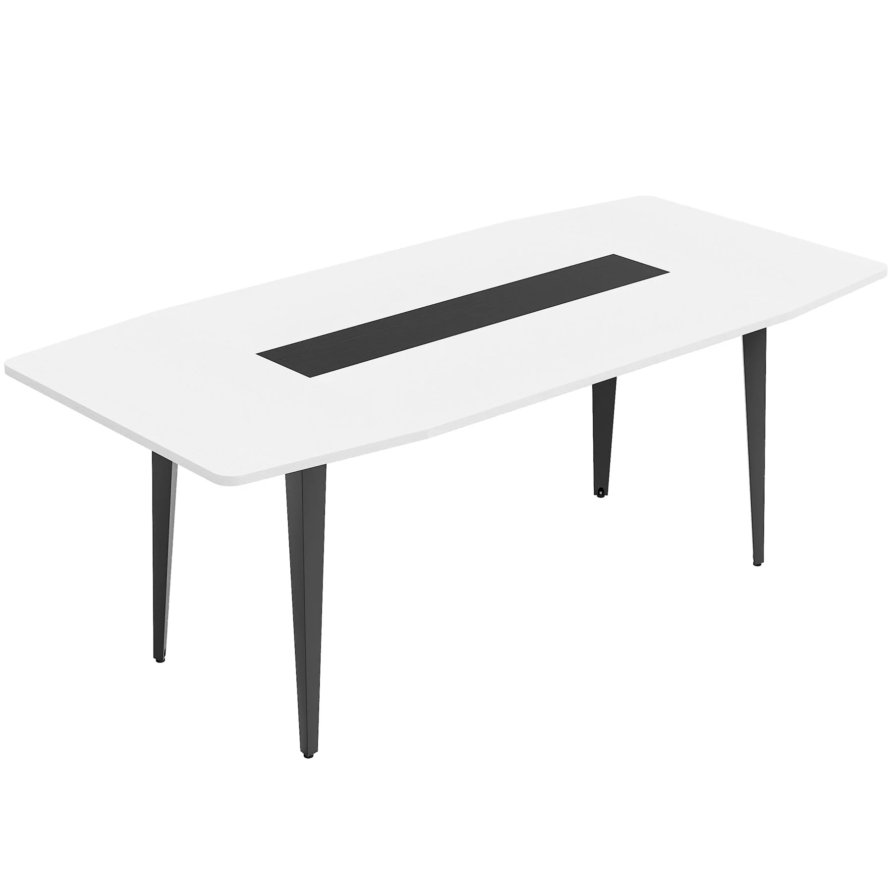 6FT / 8FT Conference Table, Modern Boat Shaped Meeting Table - Image 17
