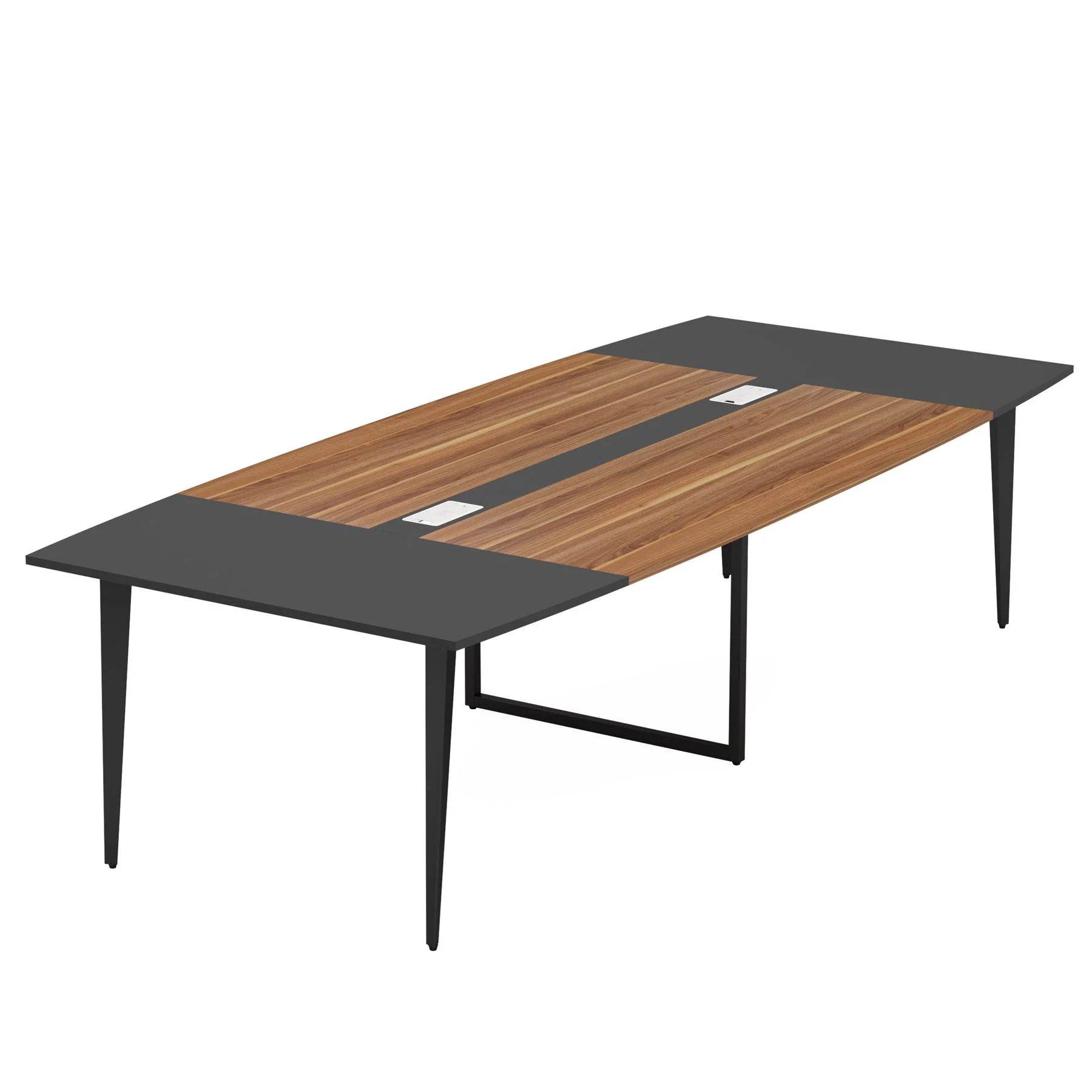 6FT / 8FT Conference Table, Modern Boat Shaped Meeting Table - Image 9