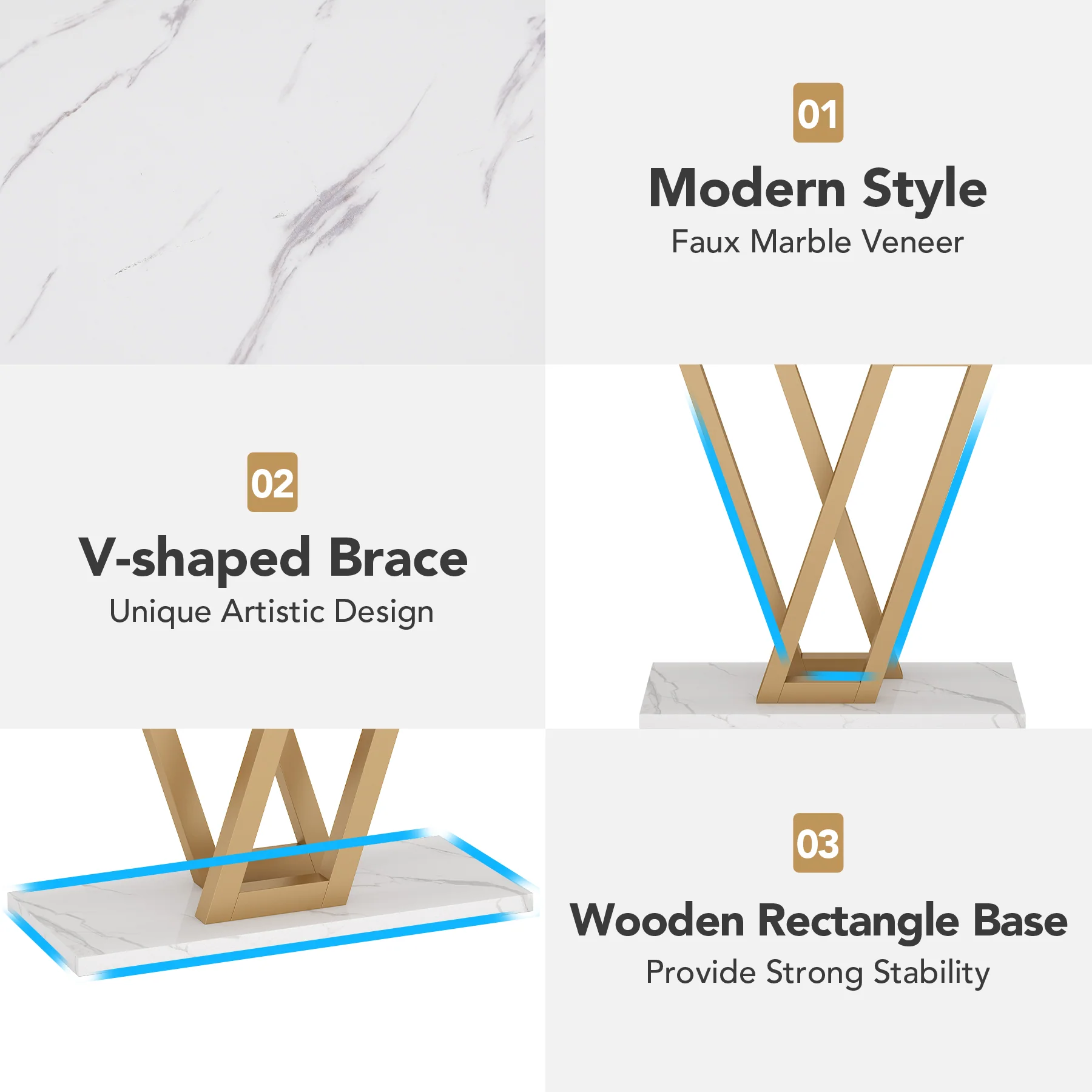 43 Inch Console Table, Industrial Entryway Hallway Table - Image 8