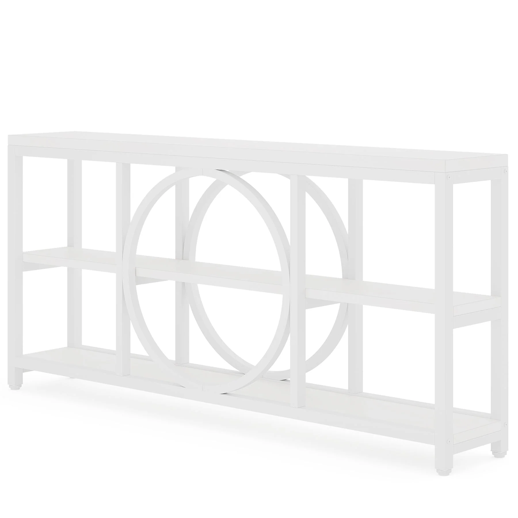 70.9" Console Table, Narrow Sofa Table with 3 Tier Storage Shelves - Image 16