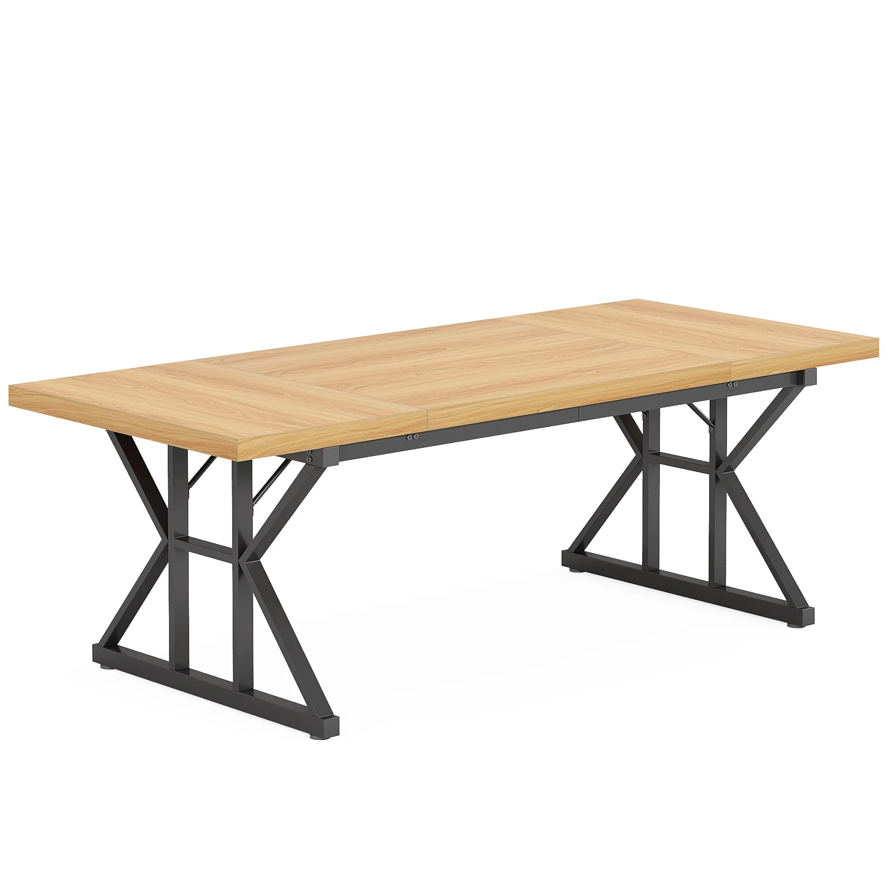 Wood Dining Table, Farmhouse 70.8" Kitchen Table for 6 People - Image 10