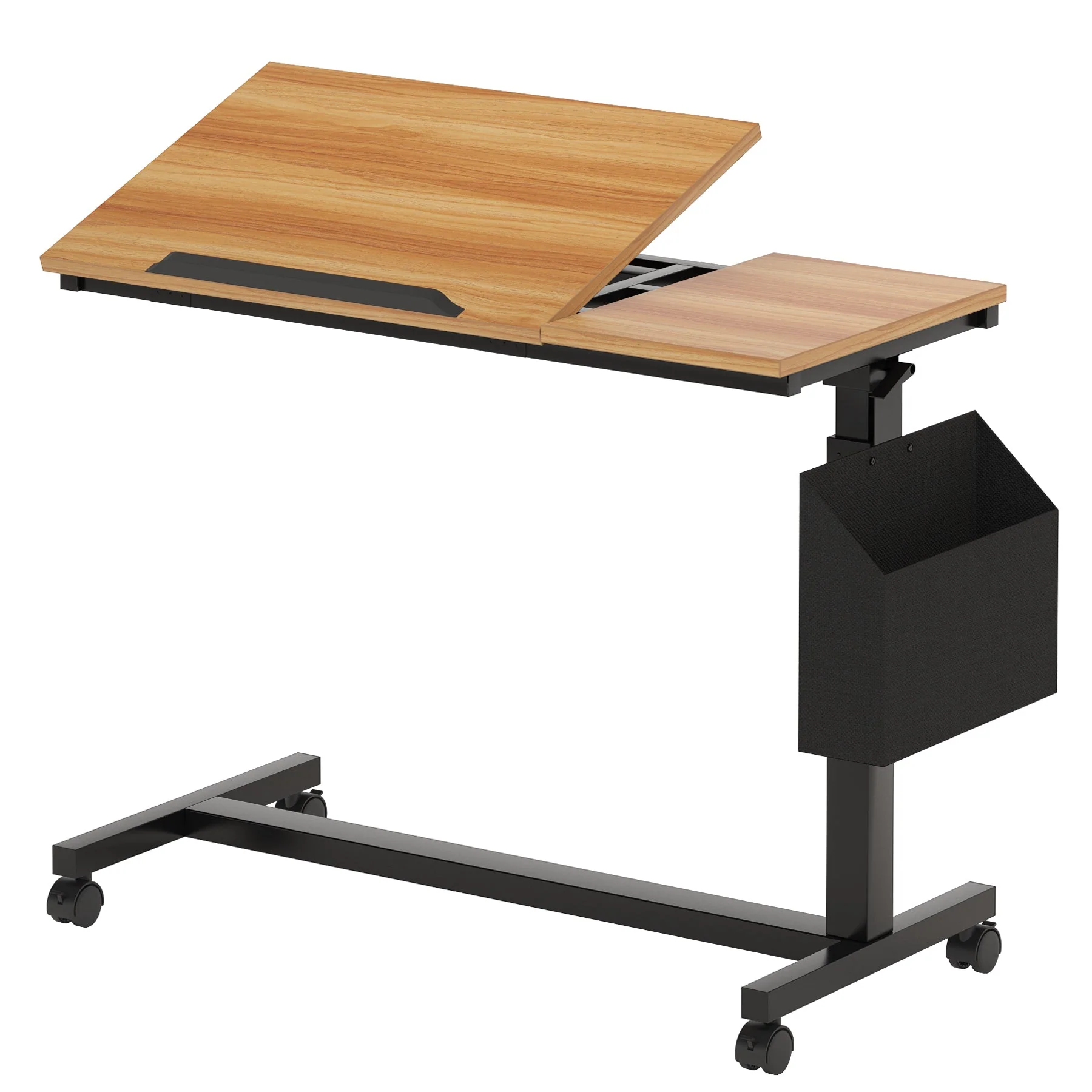 Mobile C Table, Height Adjustable End Table Sofa Snack Table - Image 10