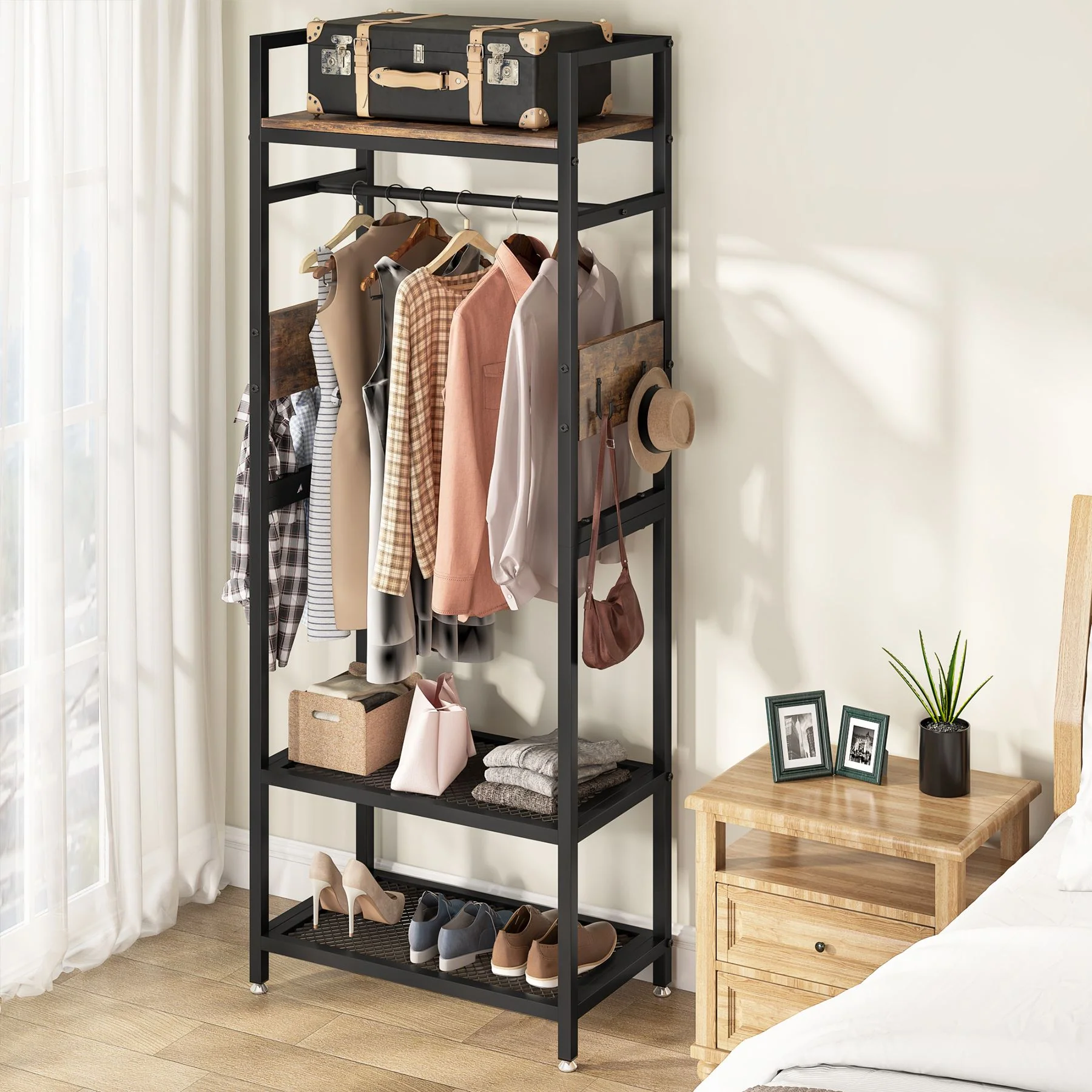 Small Clothing Rack, Narrow Garment Rack for Entryway & Bedroom - Image 5
