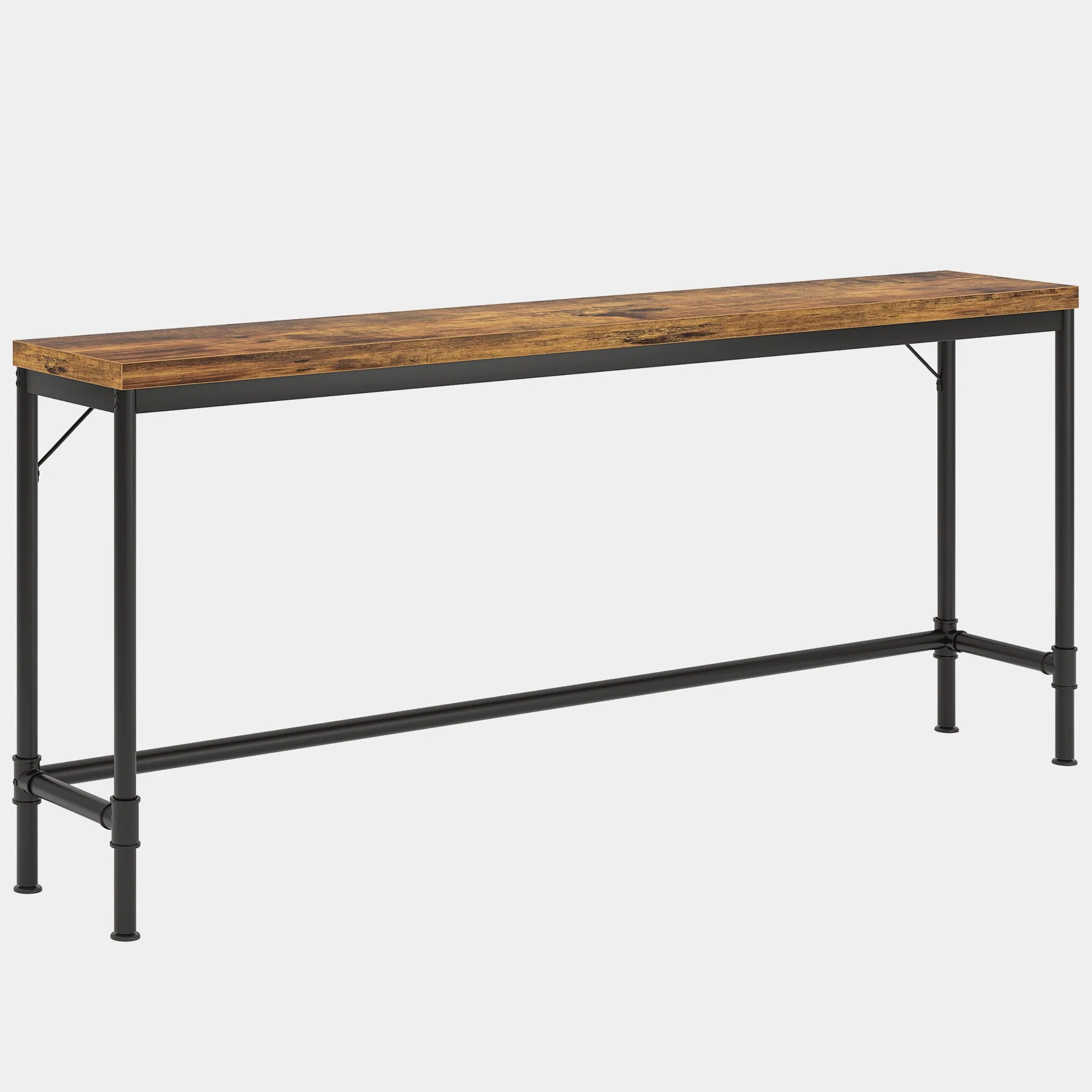 Narrow Console Table, 70.9" Extra Long Sofa Table Industrial Hallway Table - Image 9